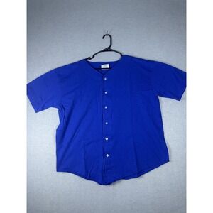 Vintage Badger Sport Shirt Mens 2XL‎ Button Baseball Jersey Monson Inc USA 90s